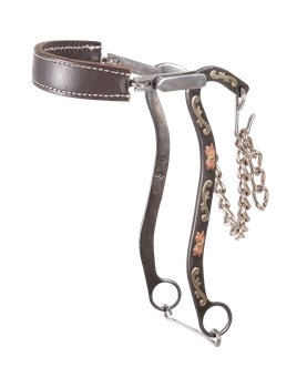 Floral Scroll Tool Hackamore Classic Equine 9 inch 22,8 cm