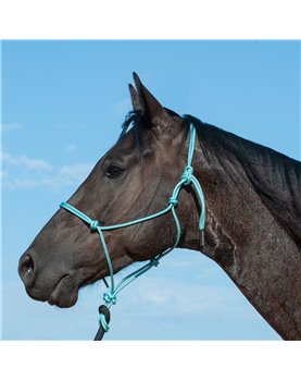Licol Classic Equine Premium Rope Black Medium
