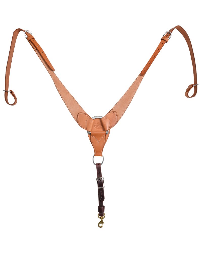 2-1/4" pulling collar on Natural roughout leather Martin Saddlery 2-1/4" pulling collar on Natural roughout leather Martin Saddlery