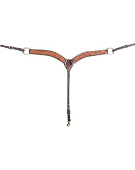 Collier de chasse Floral Tooled Martin Saddlery 5 cm
