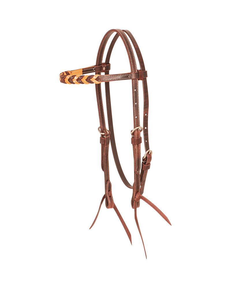 Browband Headstall Harness/Latigo Blood Knots Martin Saddlery