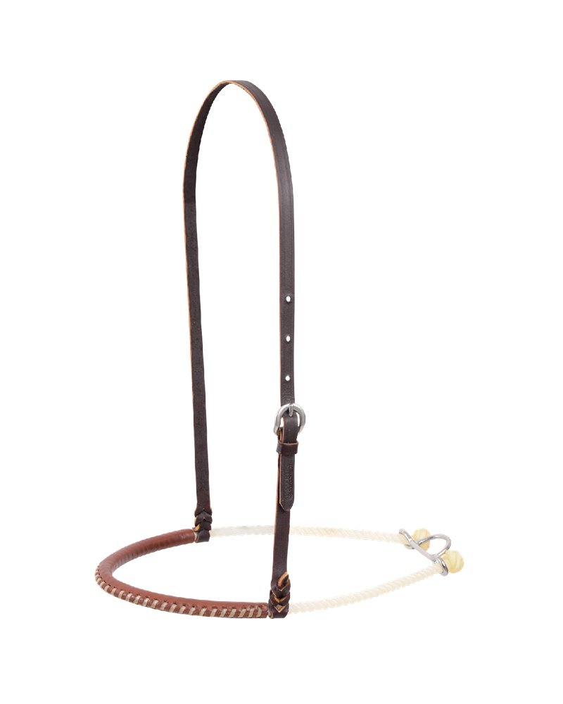 SINGLE ROPE NOSEBAND WITH LEATHER COVER Martin Saddlery