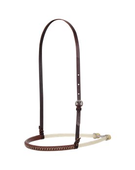 Double Rope Noseband with Leather Cover Martin Saddlery
