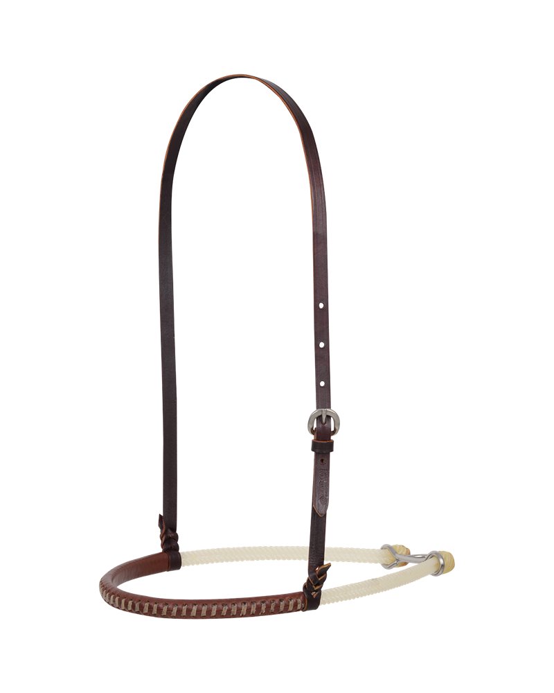 Double Rope Noseband with Leather Cover Martin Saddlery