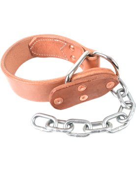 Anti coup de pied postérieur en cuir avec chaîne Martin Saddlery