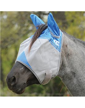 Masque anti-insectes Cashel Charity Blue CRUSADER avec oreilles Arabian