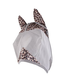 Masque anti-insectes Designer Cashel avec oreilles CRUSADER Leopard Arabian