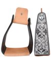 Etrier en aluminium gravé inclinés 7,6 cm Black Cashel 