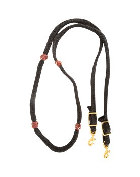 Rênes de Barrel en Mohair 5-brins White Martin Saddlery 