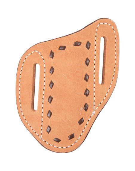 Fourreau à couteau incliné en cuir Buckstitching Large Martin Saddlery