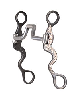 Mors Performance Classic Equine Cavalry Floral Scroll Square Hinge Port 8-inch 20,3 cm