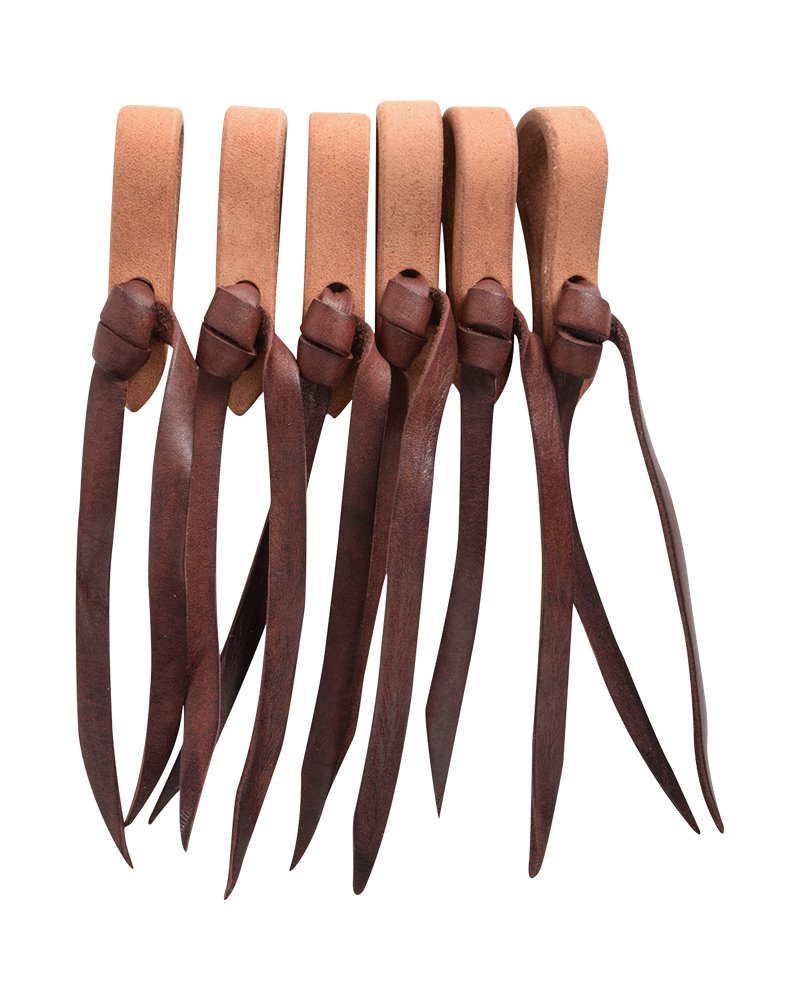 Embout de rênes Pack 6 pcs Water Loop en cuir Natural Martin Saddlery 5/8 inch / 1,6 cm 