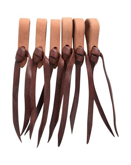 Embout de rênes Pack 6 pcs Water Loop en cuir Natural Martin Saddlery 5/8 inch / 1,6 cm 