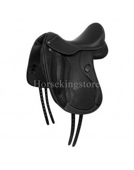 ACAVALLO DRESSAGE SADDLE MAG system DOUBLE LEATHER