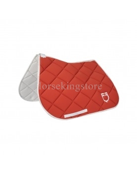 GP MODEL SADDLE PAD EQUESTRO BRICK RED/WHITE