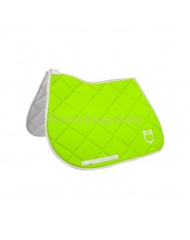 GP MODEL SADDLE PAD EQUSTRO LIME GREEN/WHITE