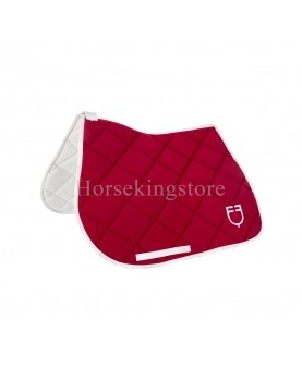 GP MODEL SADDLE PAD EQUESTRO WINE/WHITE