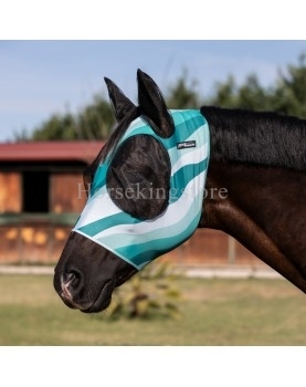 Lycra anti-fly mask with ear cover net PRO-TECH Abstrack