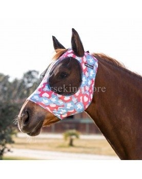 Lycra anti-fly mask with ear cover net PRO-TECH Reaction