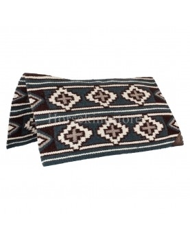 Pool's NZ WOOL CONTOUR SHAPE BLANKET GREY/WHITE