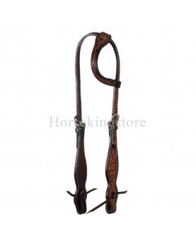ONE EAR WESTERN BRIDLE FLORAL TOOLING  POOL'S