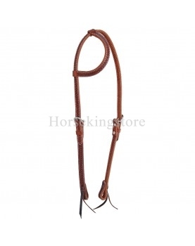 Bride en cuir cognac une oreille Pool's