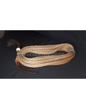 Mécates en nylon pompon en crin et Rawhide