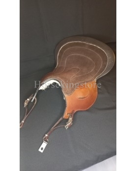 Quality built leather tandem saddle