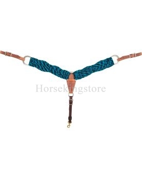 Collier de chasse en Mohair Turquoise Martin...