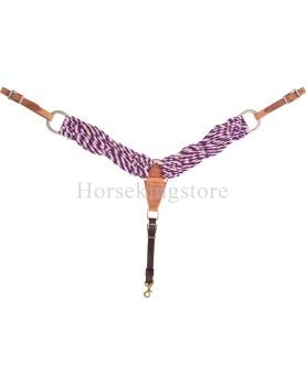 Mohair Purple Breastcollar Martin Saddlery 7.5 cm