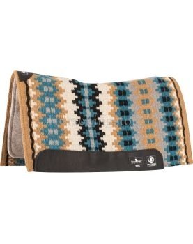 Tapis Zone Serie en feutre 1-inch Classic Equine Indian Tan - Black