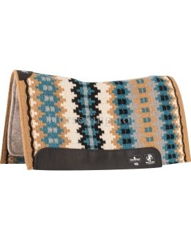 Zone Blanket Top Pad 3/4-inch Felt Classic Equine 34 x 38 inch Indian Tan - Black