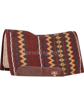 Tapis ESP Classic Equine 3/4-inch 34 x 38 BURGUNDY/ NAVY