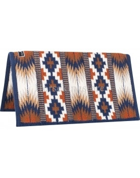 Show Wool Blanket Classic Equine INDIGO/ CHOCOLATE