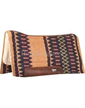 Performance Blanket Top Felt Pad Cashel 34 x 38 inch CAMEL / NAVY