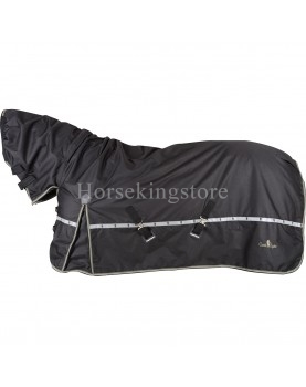 5K CROSS TRAINER™ Hooded Waterproof Blanket Classic Equine special Quarter / Paint BLACK