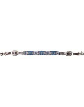 Cashel Beaded Breastcollar Wither Strap Blue-Green