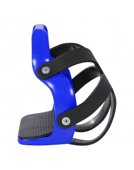ALUMINUM COLOR STIRRUP WITH TOE CAGE Royal Blue