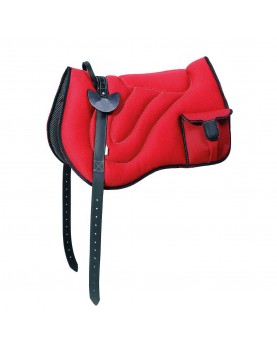 Bareback with pocket in neoprene and airmesh