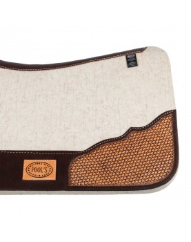 WESTERN FELT SADDLE PAD Basket Leather Pool's