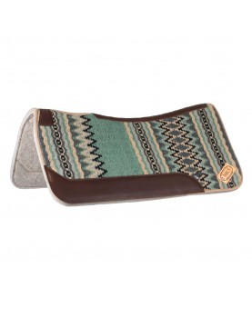 WESTERN FELT SADDLE PAD Pool's LIGHT GREEN/GREY