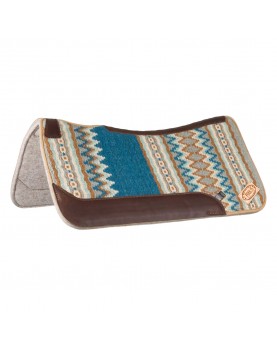 Tapis en feutre dessus laine Pool's BLUE/BEIGE