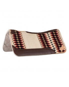 WESTERN FELT SADDLE PAD Pool's BEIGE/RED