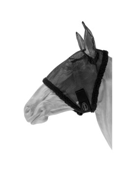 copy of PVC ANTI-FLY MASK WITH EARS COVER AND ZIP TAN/BLUE