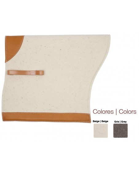 Zaldi Felt saddle pad for Portuguese saddle