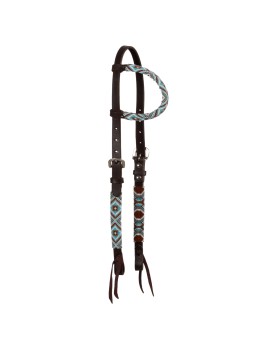 POOL'S DIAMONDS BEADED OILED WESTERN ONE EAR...