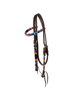 POOL'S SERAPE BEADED OILED WESTERN BRIDLE