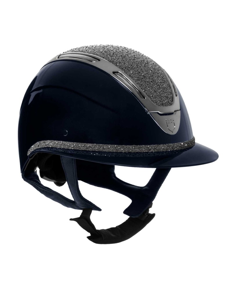 Casque EQUESTRO Apocalypse pour femmes avec diamants et coque brillante