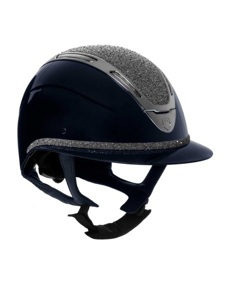 Casque EQUESTRO Apocalypse pour femmes avec diamants et coque brillante