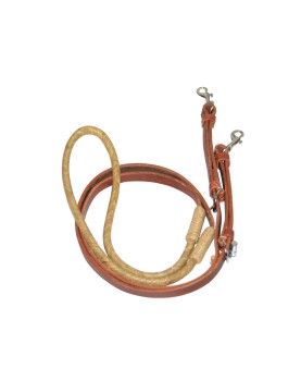 Rênes barrel cuir/rawhide Pool's